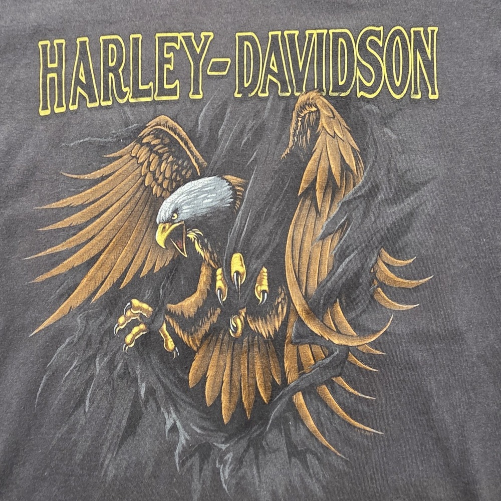 Harley-Davidson Eagle‎ Graphic T-Shirt Men's Large Black 2017 Custer SD Bravado